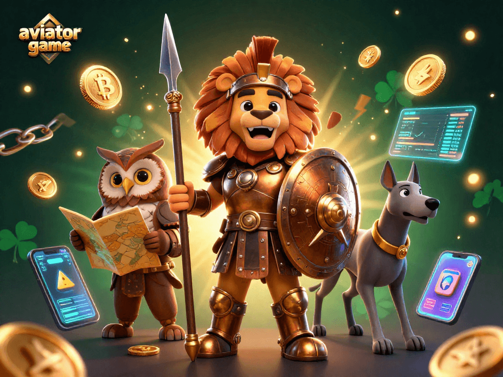 Engage in the aviator game adventure amidst vibrant casino elements and dynamic characters.