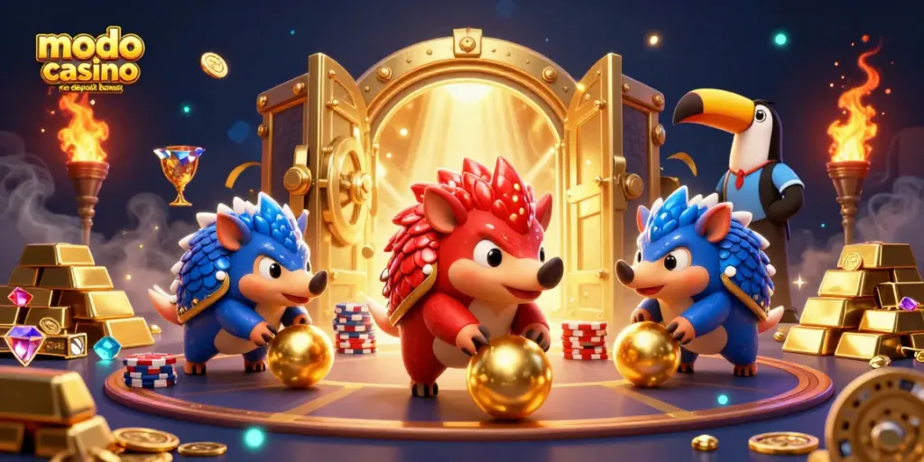 Experience the excitement of the modo casino no deposit bonus with dynamic pangolins, treasure, and jackpot fun!