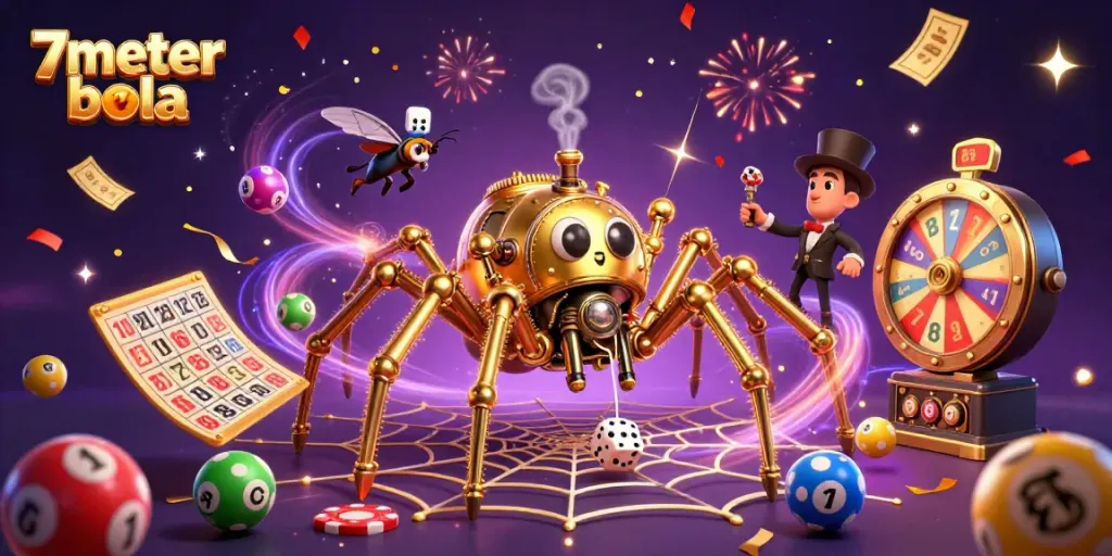 Experience thrilling odds with the dynamic 7meter bola arcade, showcasing a rich steampunk atmosphere and vibrant game elements.