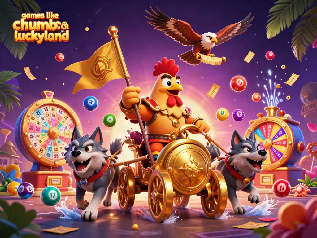 Engage in games like Chumba and LuckyLand with dynamic characters and vibrant casino elements.