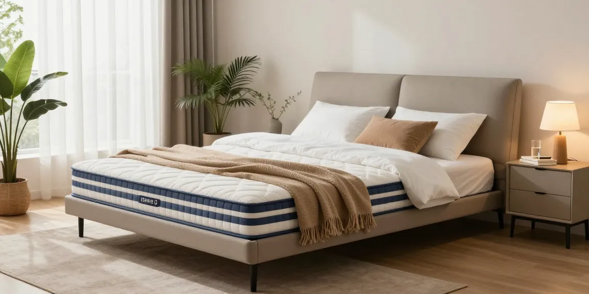 Cozy portable bed setup in a well-decorated bedroom promoting guest comfort.