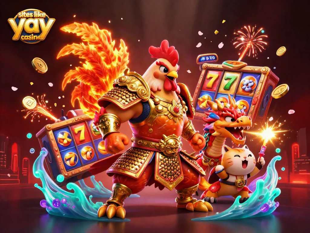 Discover top strategies at sites like yay casino with this vibrant slot-themed illustration.