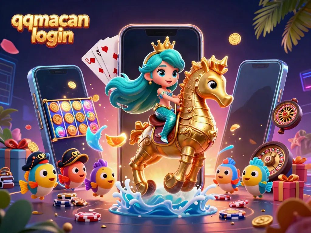 Engage with gaming adventures at qqmacan login featuring a vibrant underwater scene with colorful characters.