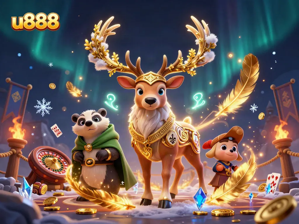 Experience thrilling gameplay at u888 with immersive live casino action from a magical illustration.