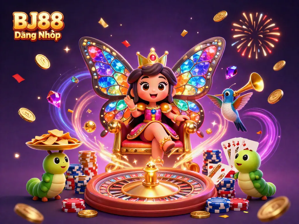 Experience BJ88 Đăng Nhập with the vibrant casino scene filled with glittering games and triumphant energy.