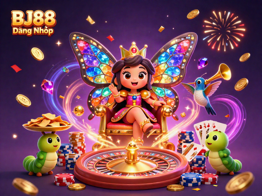 Experience BJ88 Đăng Nhập with the vibrant casino scene filled with glittering games and triumphant energy.
