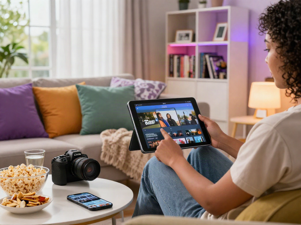 Enjoy seamless entertainment with pikashow apk download on a cozy living room setup.
