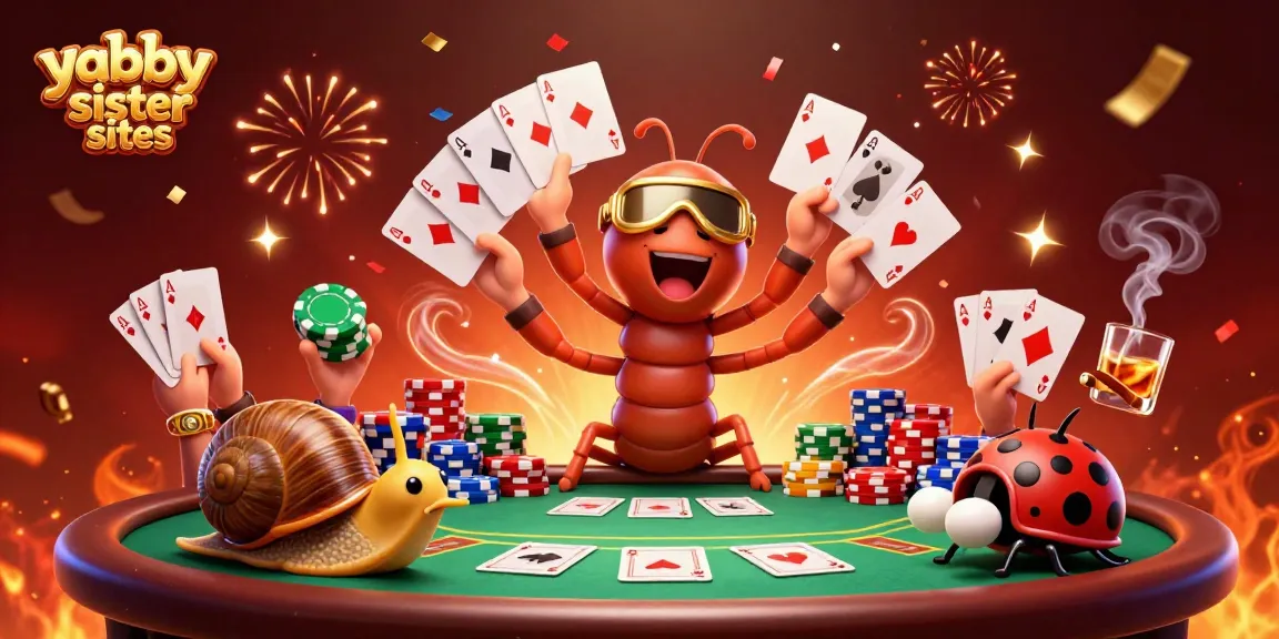 Discover top yabby sister sites with a thrilling poker showdown featuring vibrant characters.