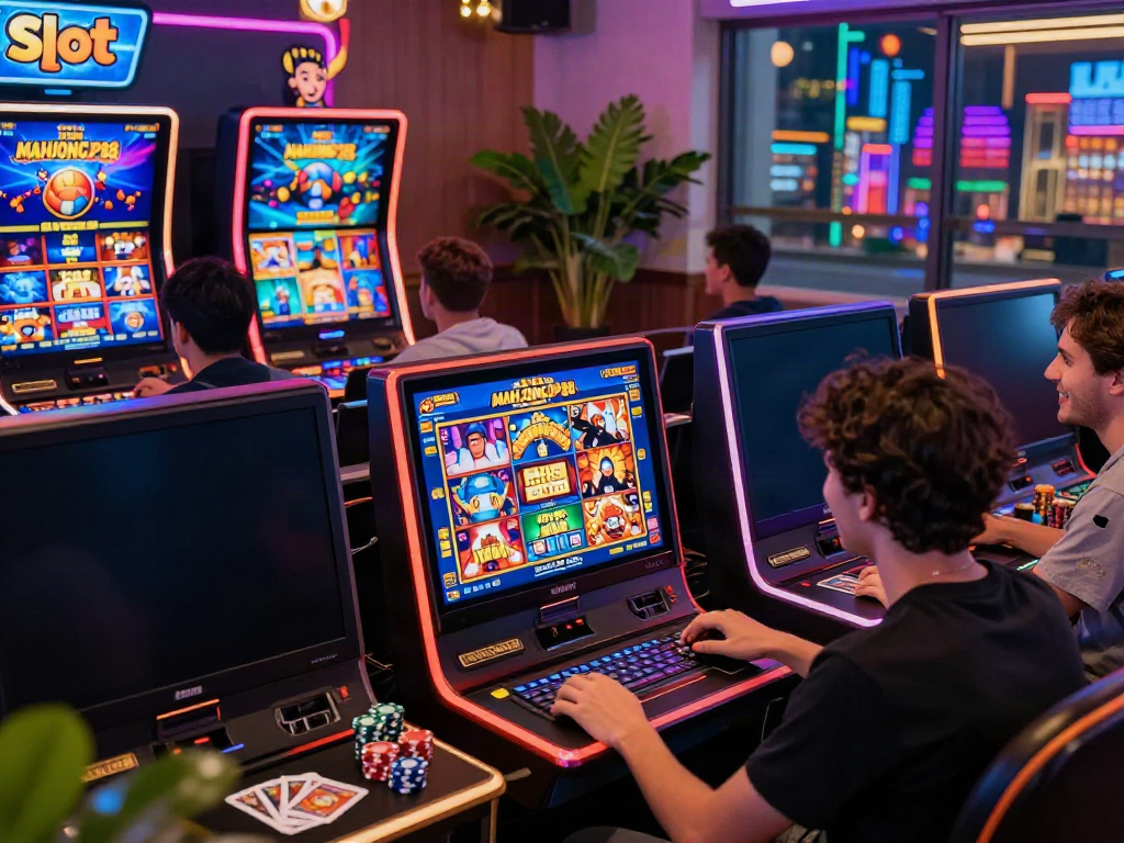 Players enjoying Slot MAHJONGJP88 in an immersive online gaming setting.