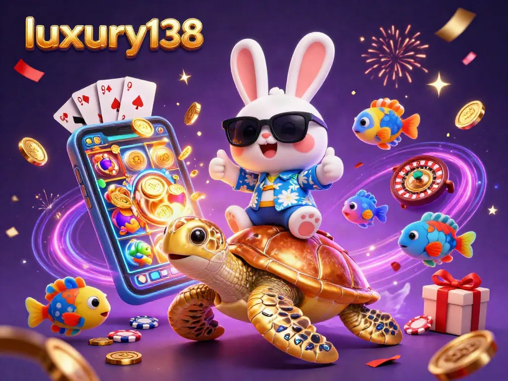 Luxury138 memulai petualangan kasino dengan kelinci keberuntungan dan kura-kura emas.