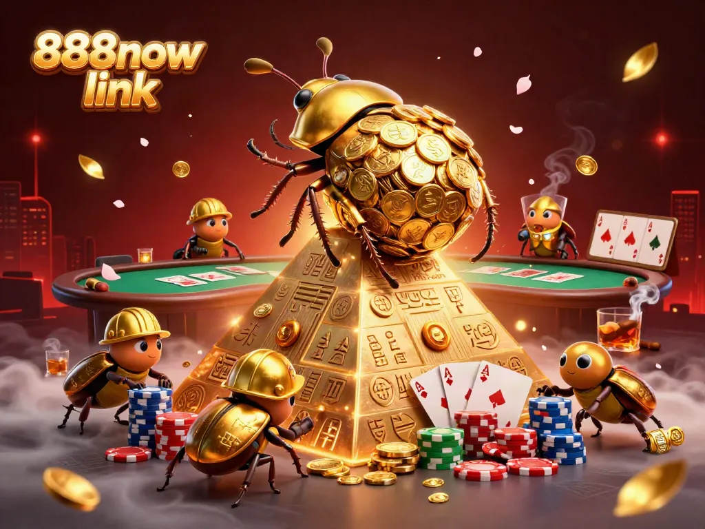 Experience thrilling wins with the 888now link as massive golden beetles roll in gold-enriched adventure.