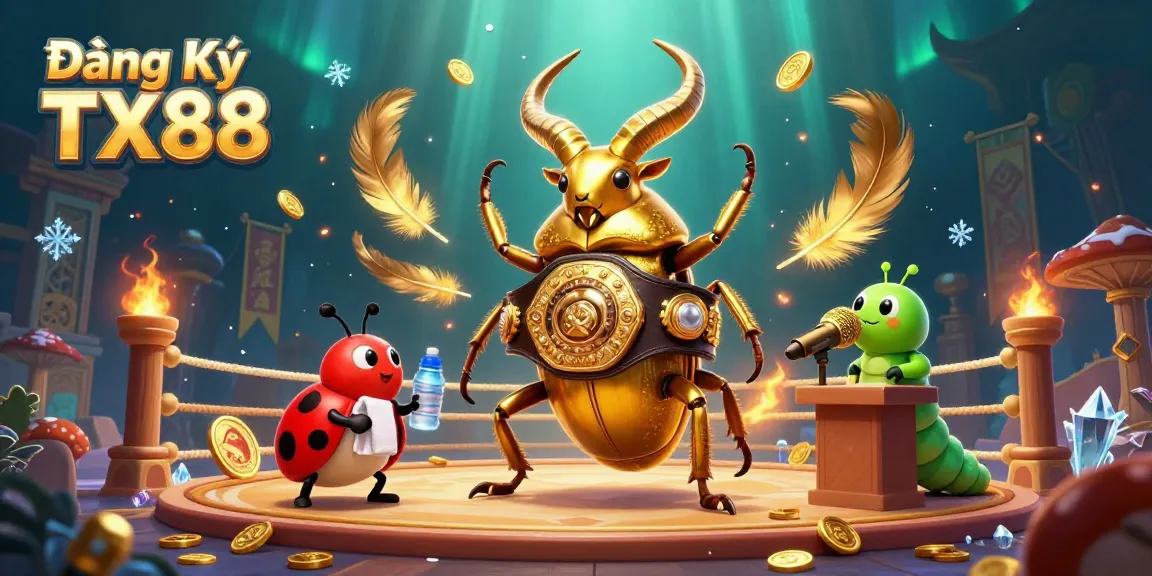 Engage with Đăng Ký TX88 in a vibrant, energetic casino-themed scene featuring 3D characters and rich details.