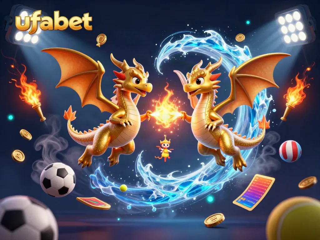 แสดงความตื่นเต้นในการเล่น ufabet พร้อมมังกรและอุปกรณ์เดิมพันกีฬา