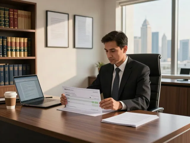 Cheque bounce lawyer Dubai consulting with a client in a professional office
