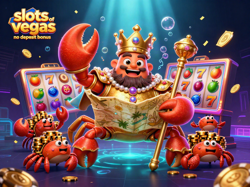 Spin and win with the slots of vegas no deposit bonus showcasing a vibrant casino scene filled with game elements.