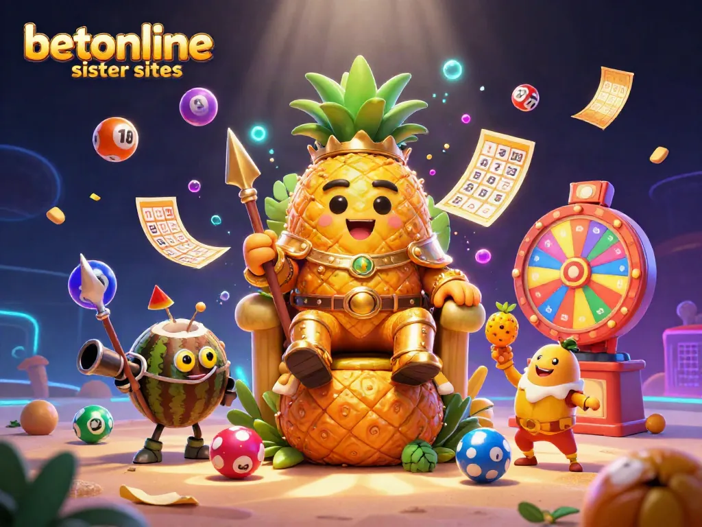 Experience the thrill of betonline sister sites with lively casino scenes featuring vibrant games and characters.
