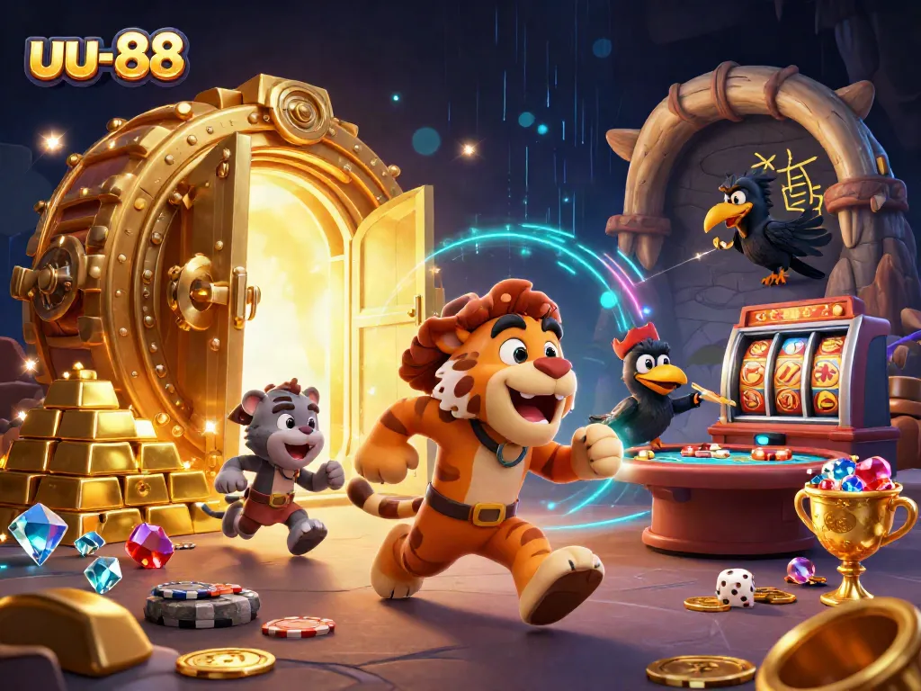 Win big playing at uu-88's vibrant prehistoric casino featuring gold treasures and exciting games.