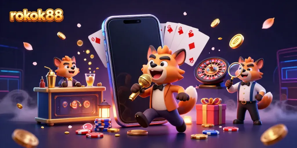 Rokok88 menghadirkan kasino digital ceria dengan hyena dan permainan slot yang memukau.