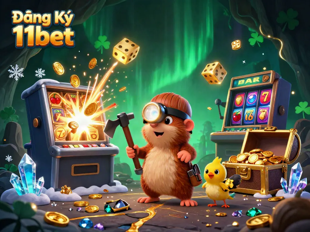 Join the adventure of Đăng Ký 11bet as the treasure hunter mole discovers hidden gems in a vibrant casino world.