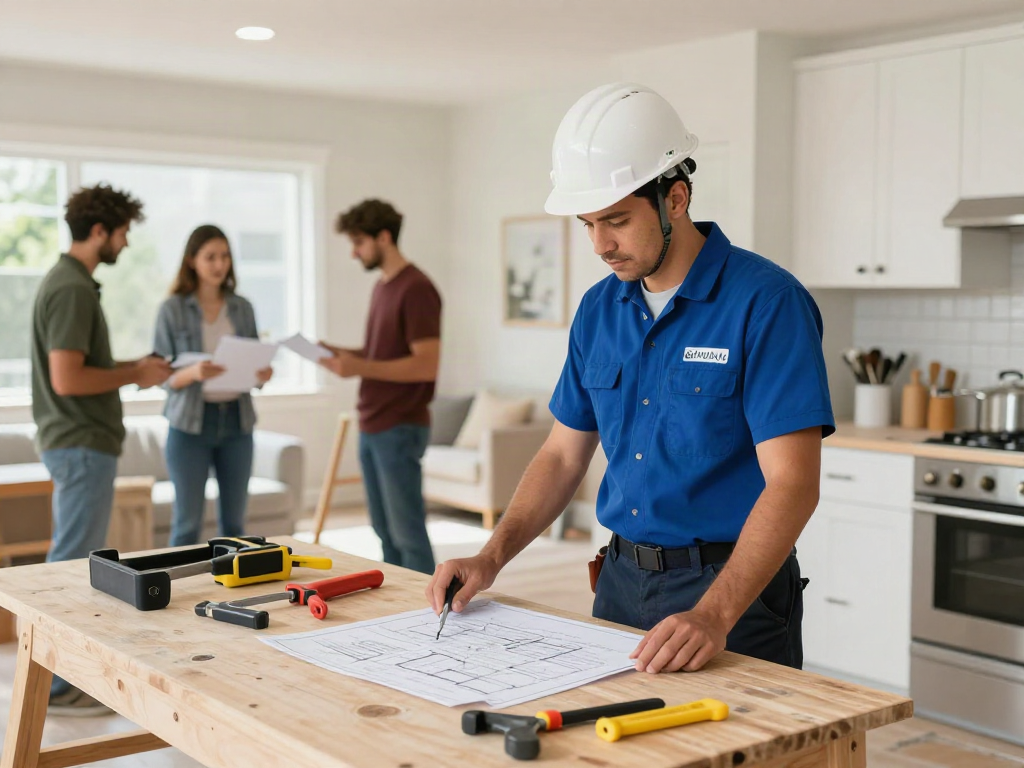 Our remodeling experts collaborating at a Seattle renovation site, showcasing local services and trusted providers.