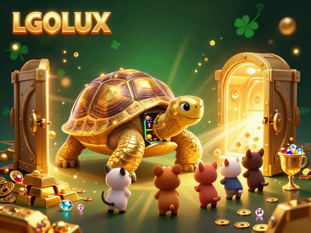 Experience the excitement of LGOLUX as small animals flock to play a dazzling pinball game inside a colossal tortoise.